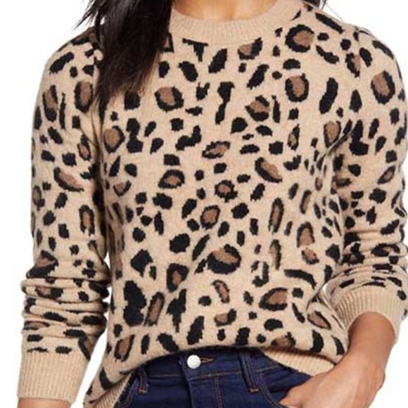 Halogen Sweaters - NWT HALOGEN LEOPARD PRINT SWEATER